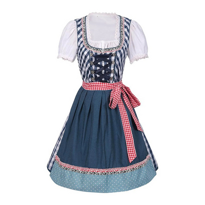 Anjia | Damen Elegantes Oktoberfest Dirndl Kleid | 2024