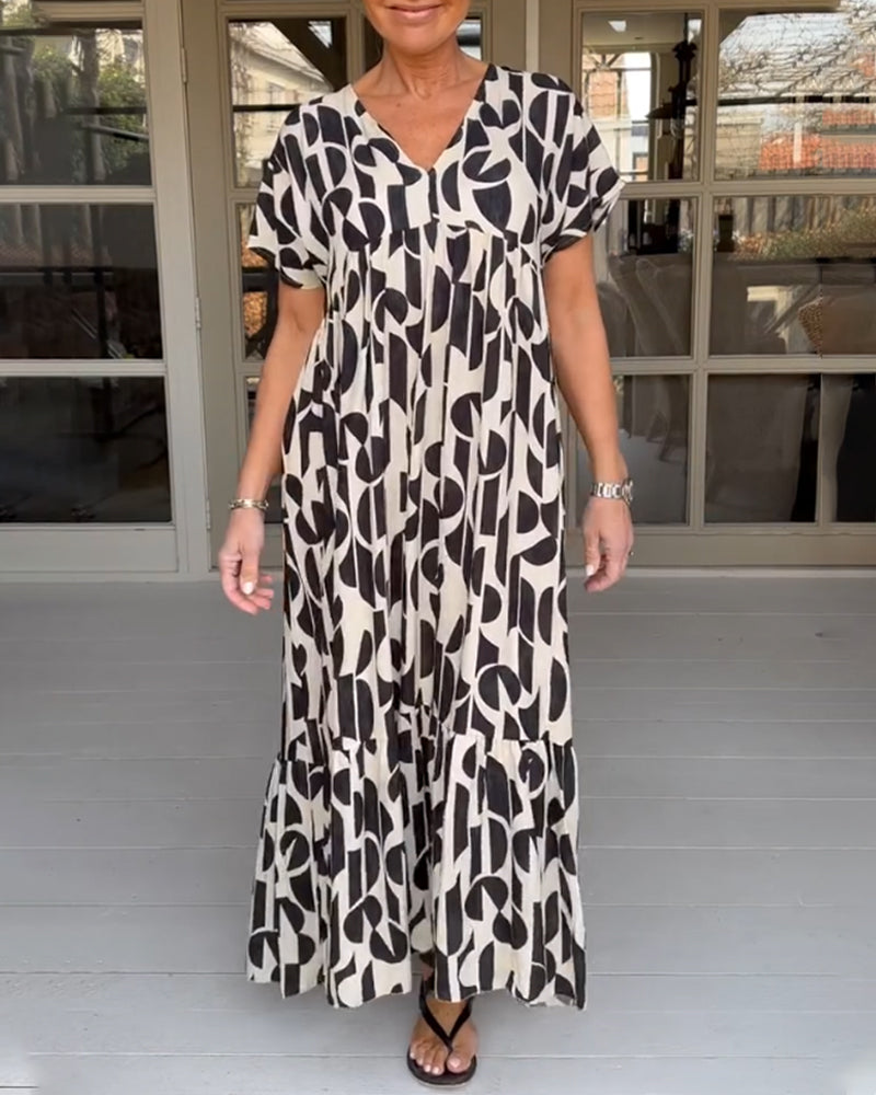 Nyssa | Damen Kleid mit V-Ausschnitt