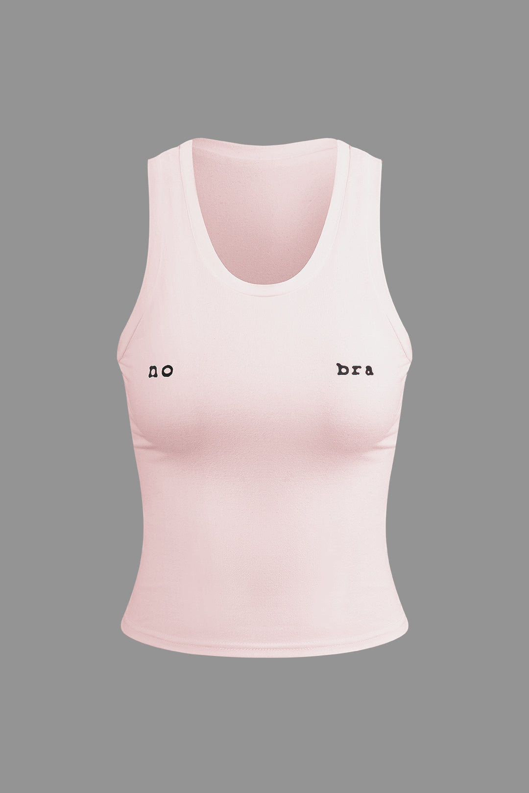 Buchstaben Druck Rundhalsausschnitt Tank Top