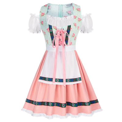 Erikana | Damen Rüschen Oktoberfest Dirndl Kleid | 2024