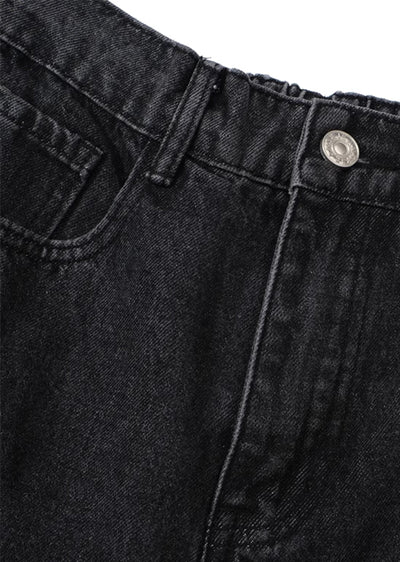 Herren Vintage Mehrfachen Seitenstreifen Reißverschluss Jeans