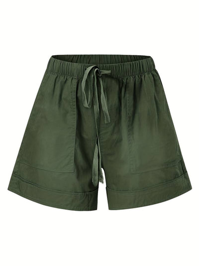 Emily – shorts mit elastischem bund und kordelzug für frühling/sommer