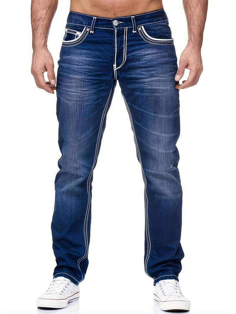 Justin – distressed-denim-jeans für herren