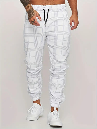 Théo – lässige retro-Karo-jogginghose für herren