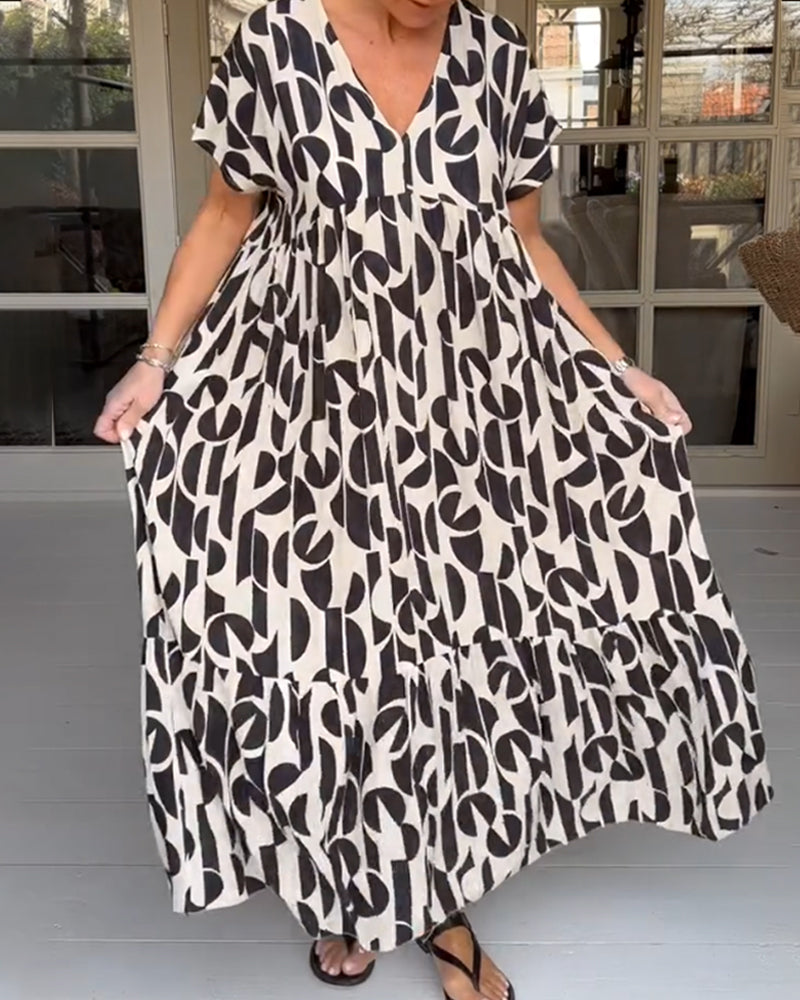 Nyssa | Damen Kleid mit V-Ausschnitt