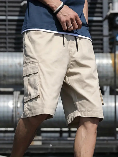 Logan – cargo-shorts mit mehreren taschen und kordelzug in der taille