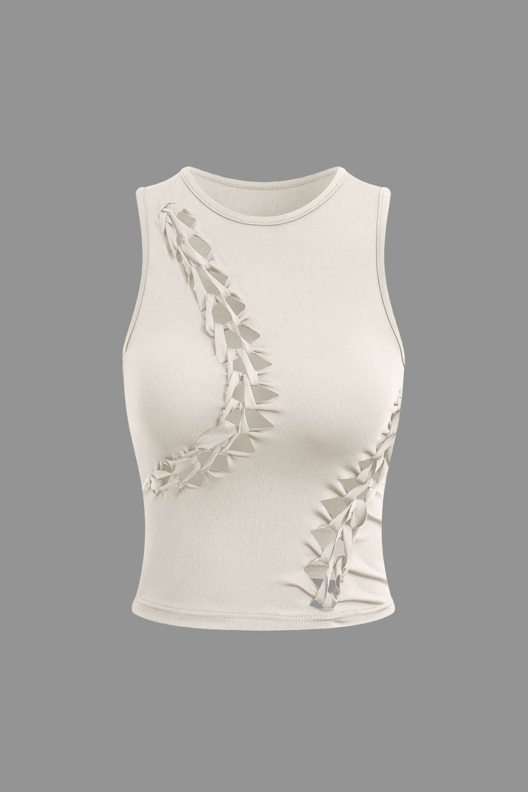 Geflochtenen Cut Outs Tanktop & Rock Set