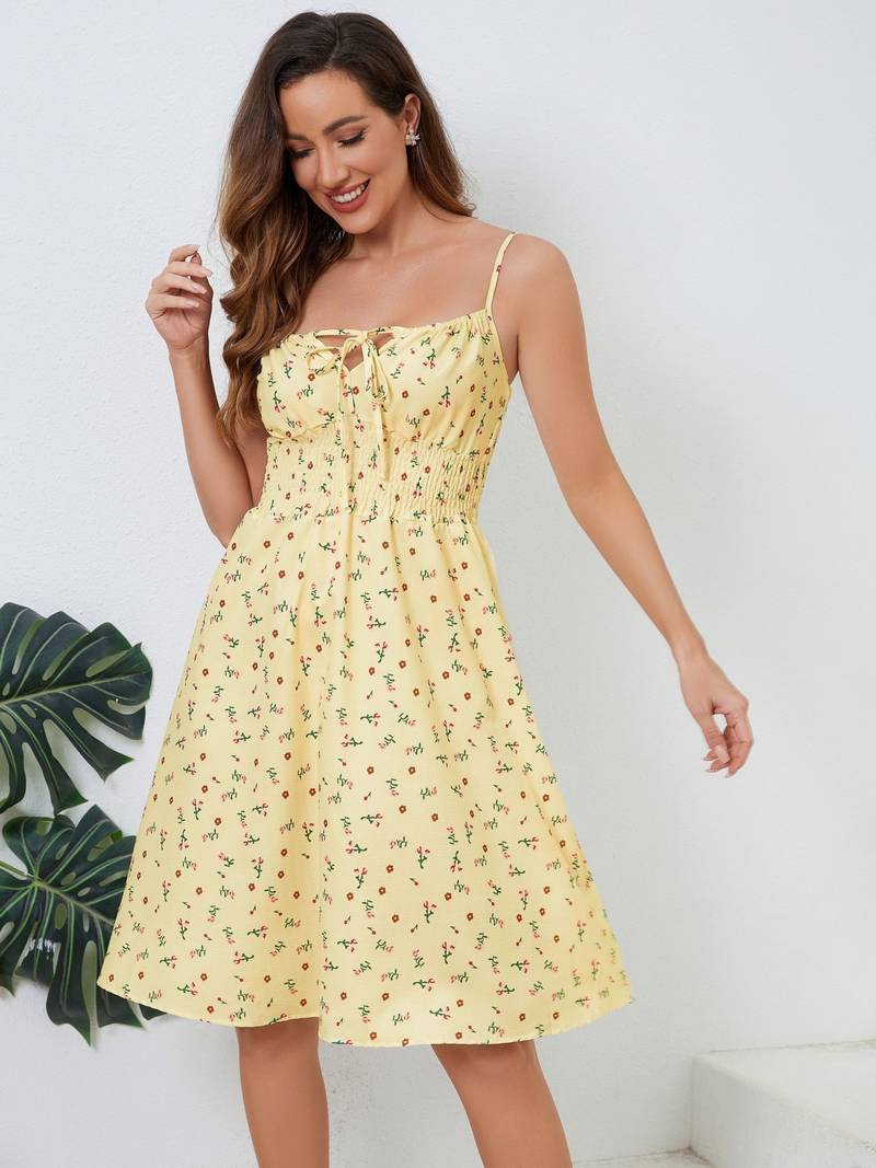 Madison – lässiges cami-kleid mit kordelzug