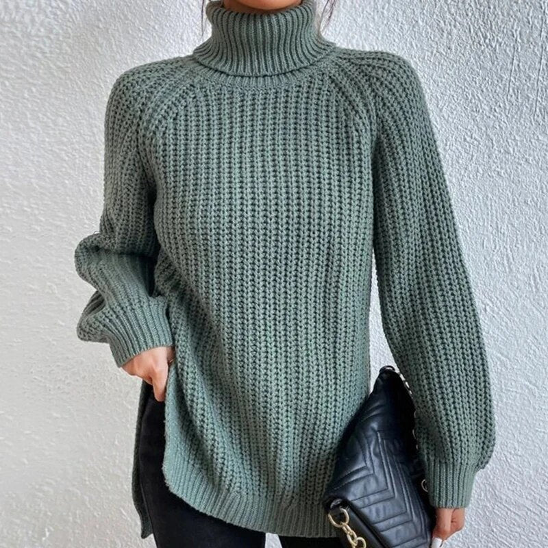 Fazedia | Gestrickter Rollkragenpullover