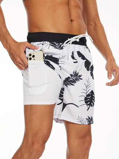 Lawrencius | Herren Strandshorts mit Innenshorts