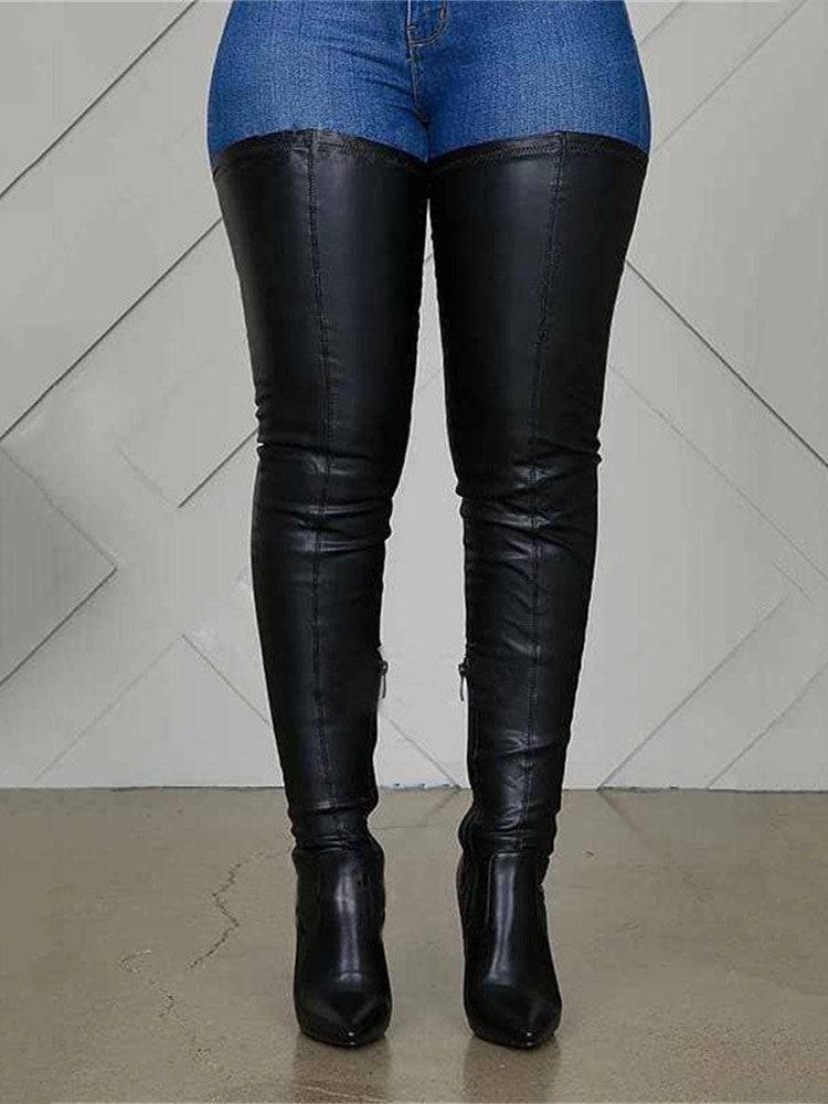 Eamone | Damen Overknee Stiefel | Wasserdichte