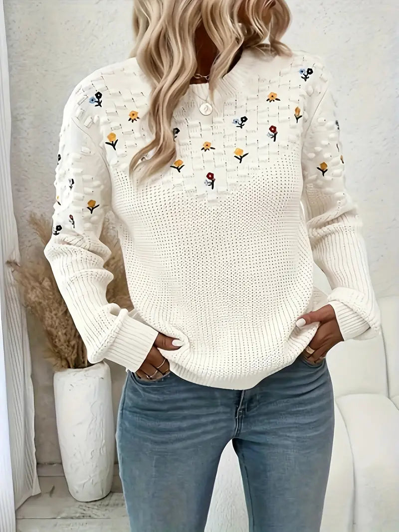 Dreicella | Unverzichtbarer Pullover mit lässigem Strick für mühelose Mode