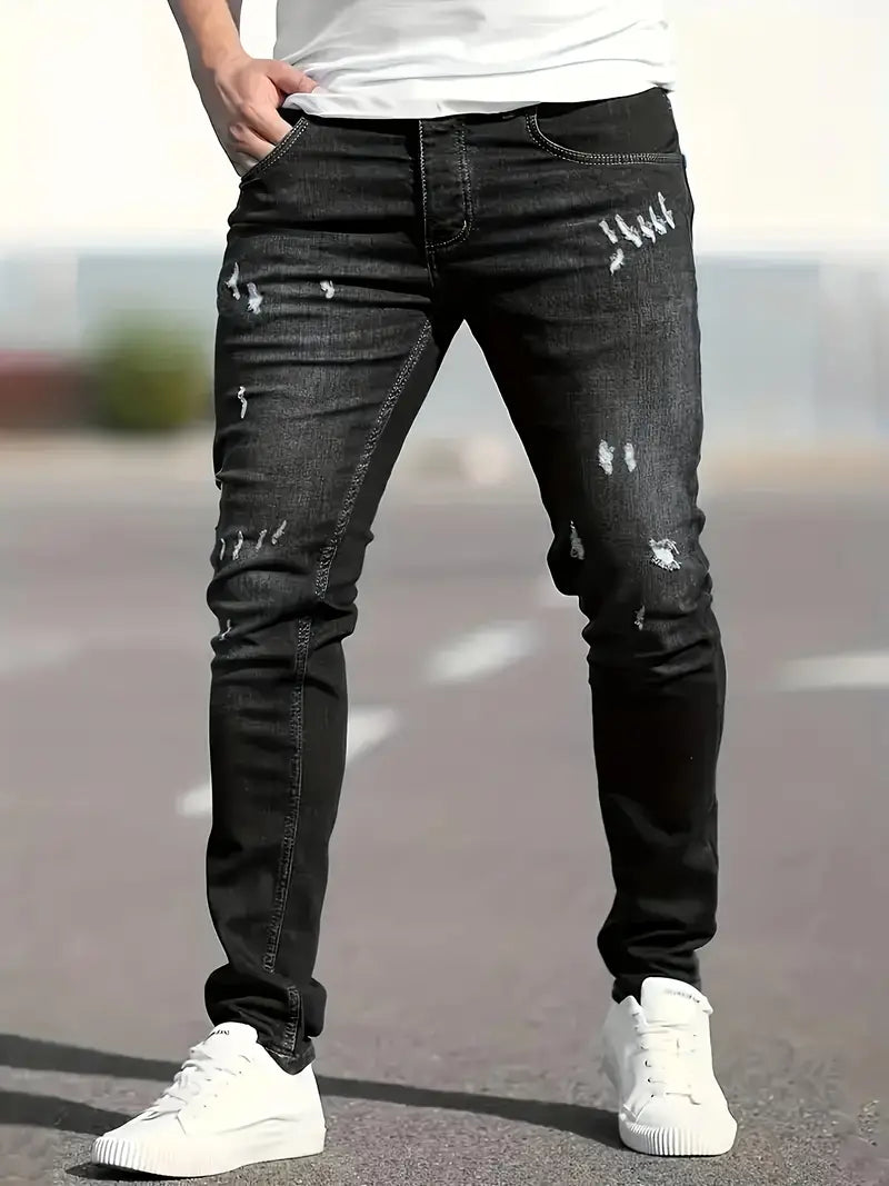 Mateo – lässige ripped-jeans für herren