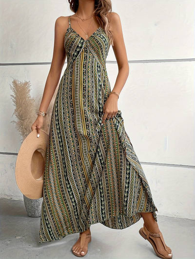 Aurora – cami-kleid mit tribal-print