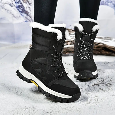 Dreivian | Wasserdichte, mittelhohe Schnürstiefel für Frauen im Winter