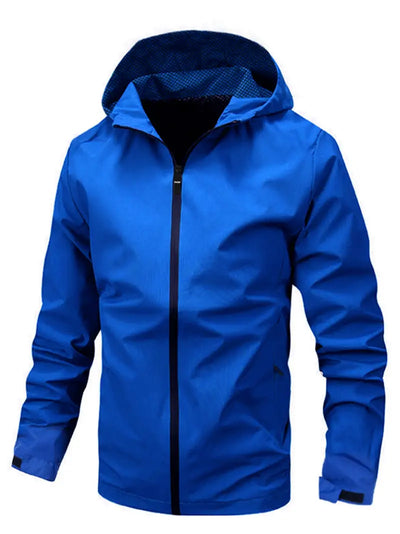 Irezeira | Leichte Windbreaker-Jacke mit Kapuze für Männer - lässige, vielseitige Oberbekleidung