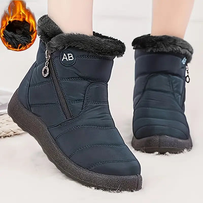 Klephira | Wasserdichte Winter-Schneestiefel für Damen - mit kuscheligem Fleece gefüttert