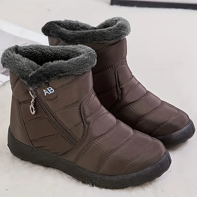 Klephira | Wasserdichte Winter-Schneestiefel für Damen - mit kuscheligem Fleece gefüttert