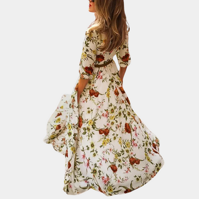 Anais | Elegante dames maxi-jurk met bloemen