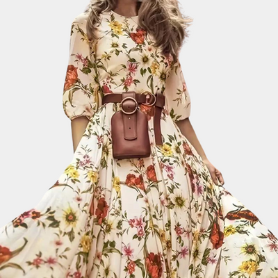 Anais | Elegante dames maxi-jurk met bloemen