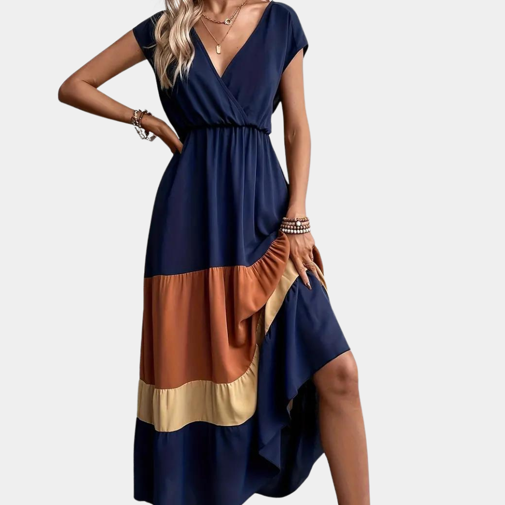 Shelby | Lässiges Kleid mit V-Ausschnitt für Damen