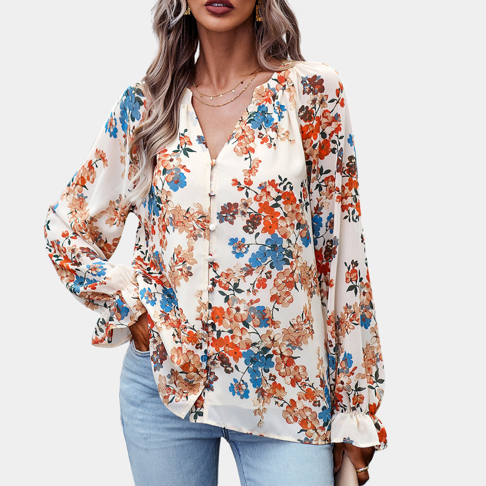 Rowen | Elegante Blumenbluse für Damen