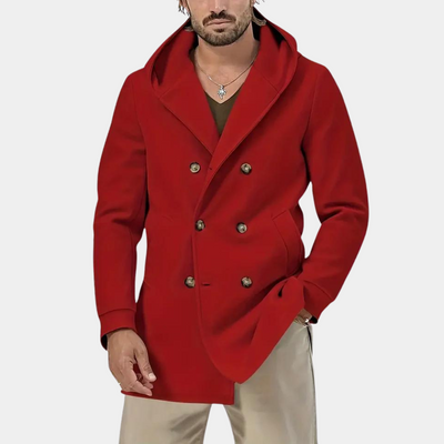 Xochilt | Herren Trenchcoat mit Kapuze für den Alltag
