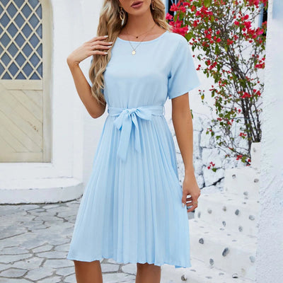 Emma - mintgrünes plisseekleid