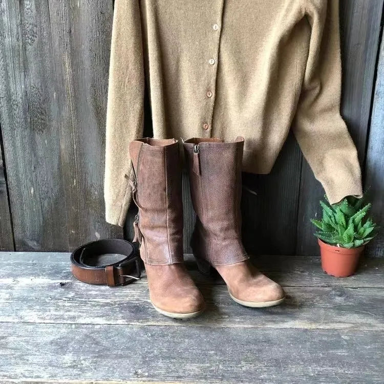 Daniyah | Damen Cowboy-Reißverschluss-Stiefel | Knöchel