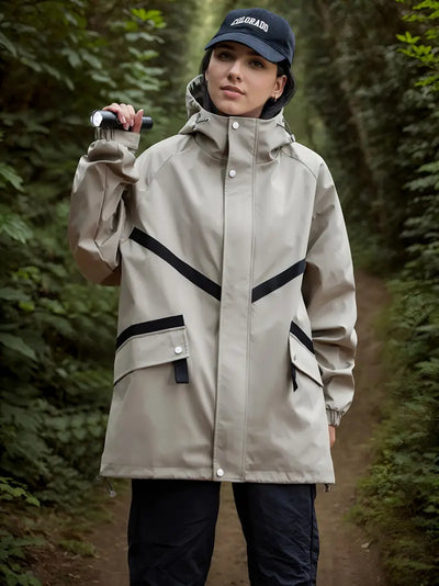 Shivellea | Wasser- und winddichter Regenmantel Color Block Sports Windbreaker