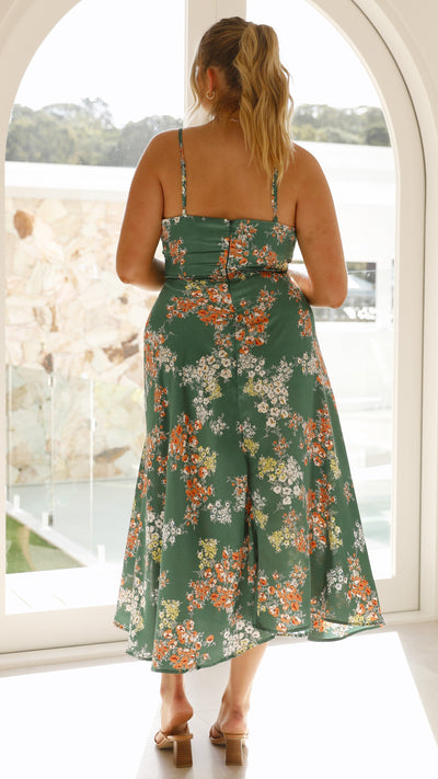 Lorenaa | Blumen-Midikleid Für Den Eleganten Sommer