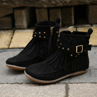 Zeldaran | Damen Quasten Stiefel | Winter