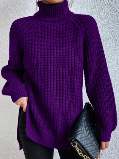 Fazedia | Gestrickter Rollkragenpullover