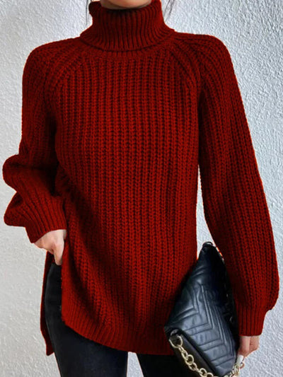 Fazedia | Gestrickter Rollkragenpullover
