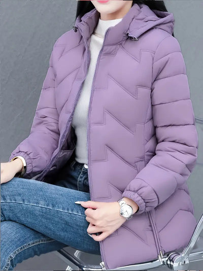 Iremela | Schicker Damen Wintermantel - Lässige kurze Jacke mit Stehkragen