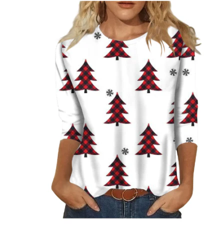 Friedalin | Damen Weihnachts T-Shirt | Langarm