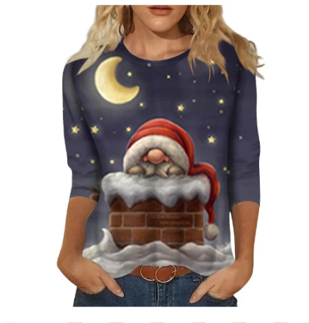 Friedalin | Damen Weihnachts T-Shirt | Langarm