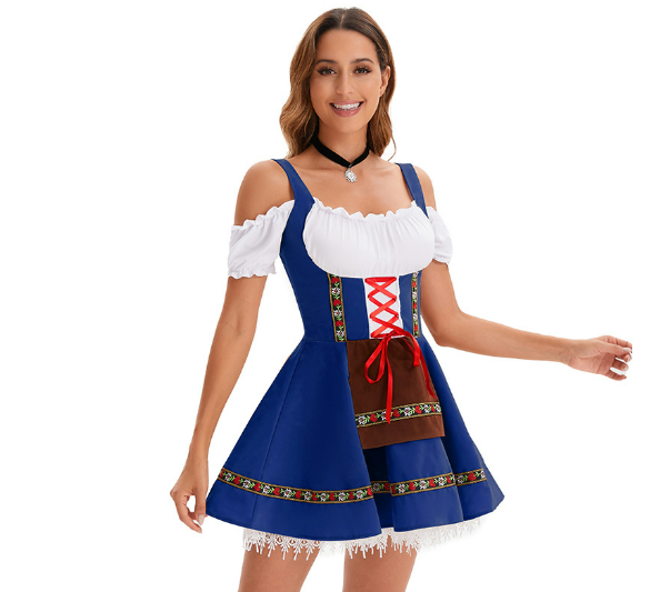 Zephyrian | Damen Elegante Oktoberfest Dirndl Kleid | 2024