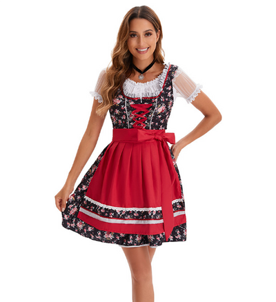 Brigitteo | Damen Elegantes Oktoberfest Dirndl Kleid | 2024