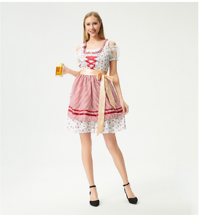 Brigitteo | Damen Elegantes Oktoberfest Dirndl Kleid | 2024