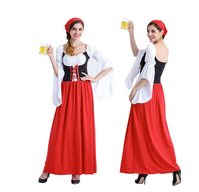 Sabino | Damen Lange Oktoberfest Dirndl Kleid | 2024