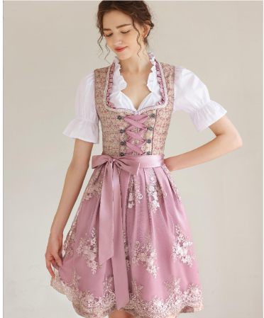 Zerline | Damen Charmantes Oktoberfest Dirndl Kleid | 2024