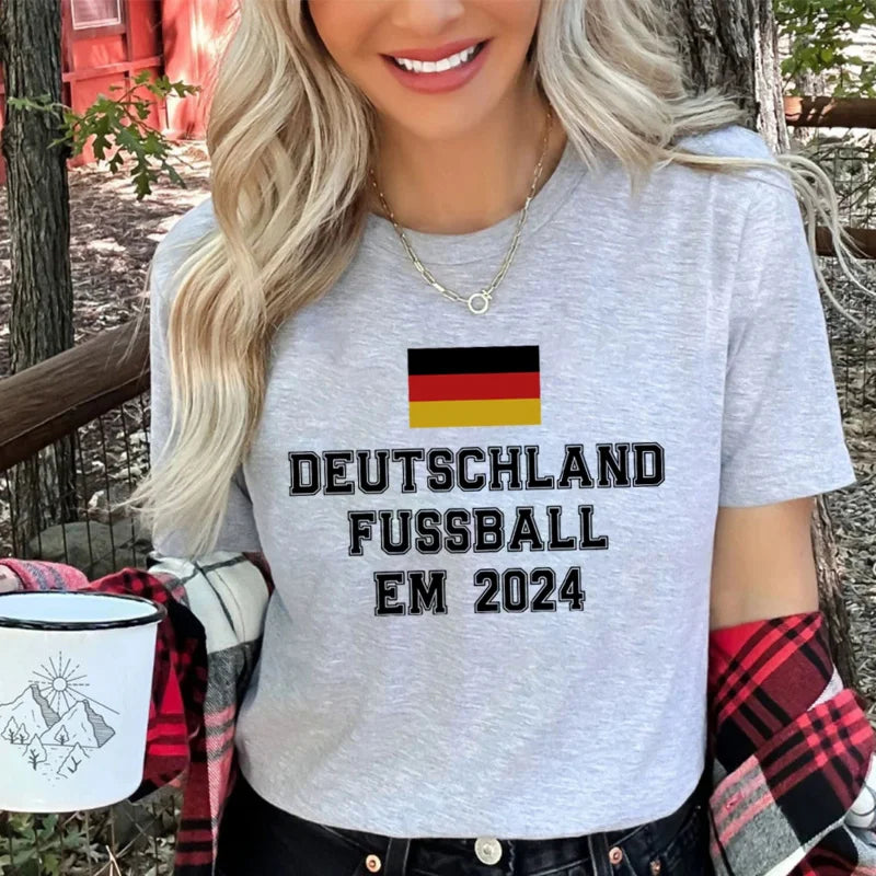 Fay | Damen-T-Shirt mit Deutschland-Grafik Fußballtrikot Deutschland EM 2024