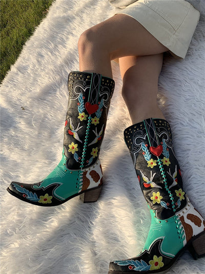Ibiza | Einzigartige leder cowboystiefel für frauen