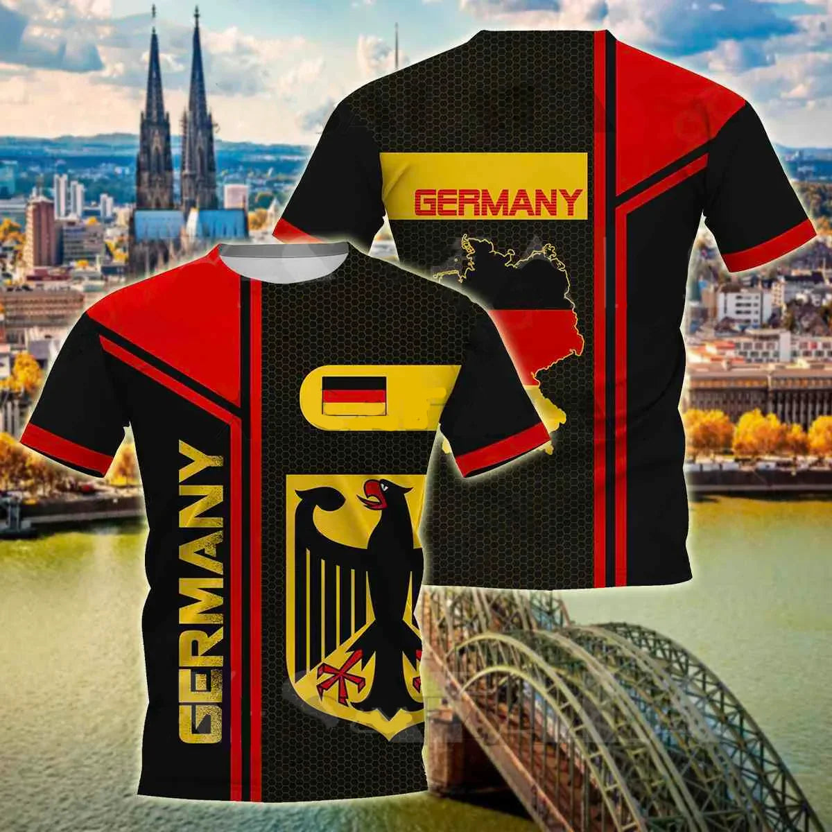 Noir | Fußballtrikot für Herren mit deutschem Nationalemblem für die EM 2024