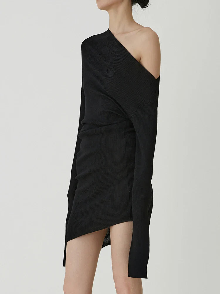 Sina | Minimalistisches Strickkleid für Damen