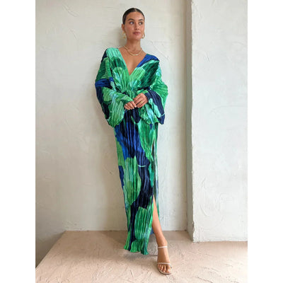 Samandes | Elegantes Kleid Mit V-Ausschnitt