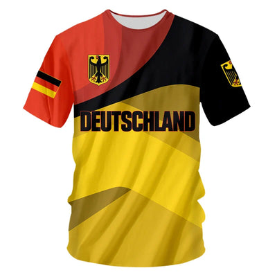 Rowenz | Herren Deutschland Euro 2024 Fußball T-Shirt