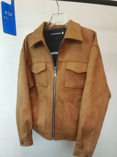 Rafael | Suede Kurzjacke mit Reißverschluss Herren