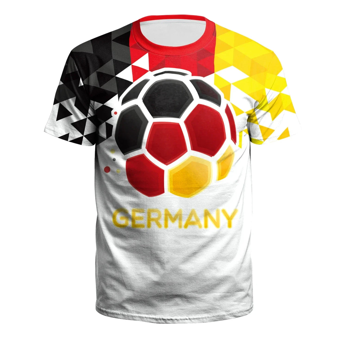 Christal | Deutschland Euro 2024 Fußball Rundhals Herren T-Shirt